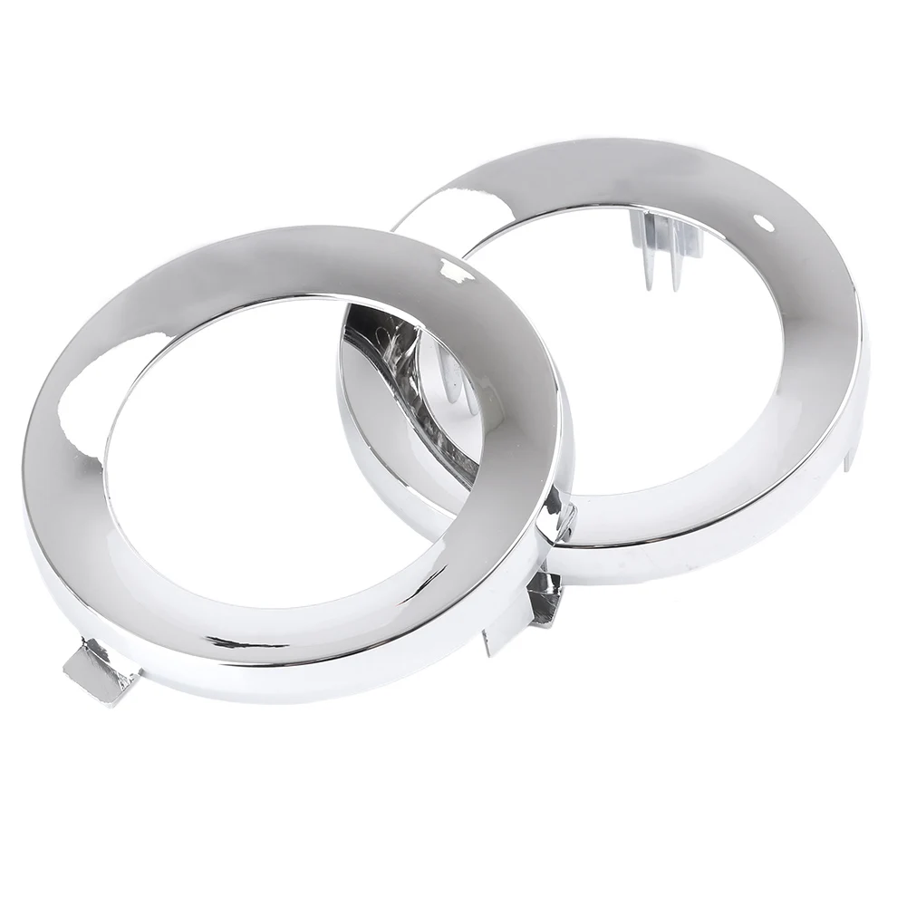 2PCS Chrome Car Driving Fog Light Lamp Cover Trim Ring 57731SC000 For Subaru Forester 2009 2010 2011 2012 2013