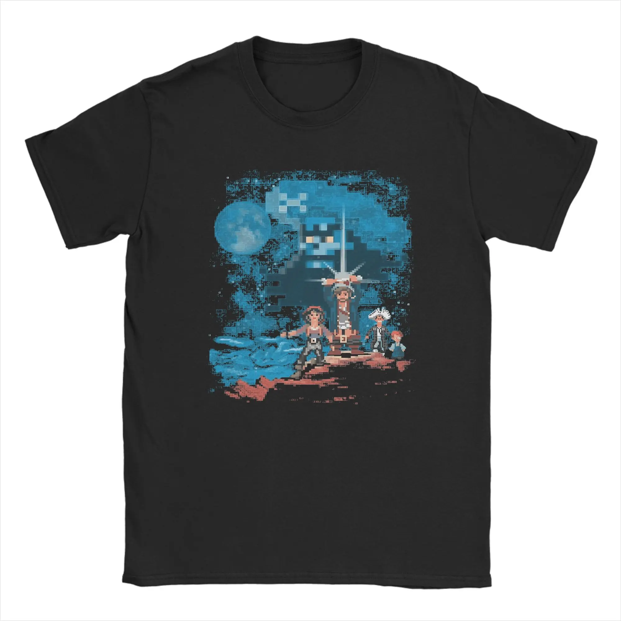 

The Secret Of Monkey Island Game Men's T Shirt Cool Tee Shirt Short Sleeve Crewneck T-Shirt Pure Cotton 4XL 5XL Tops