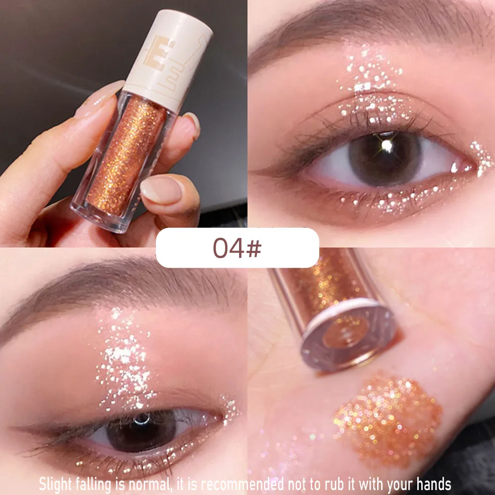 SWEET MINT Liquid Eye Shadow Fine Glitter Powder Pearlescent Silkworm High Gloss Flash Eye Shadow Liquid