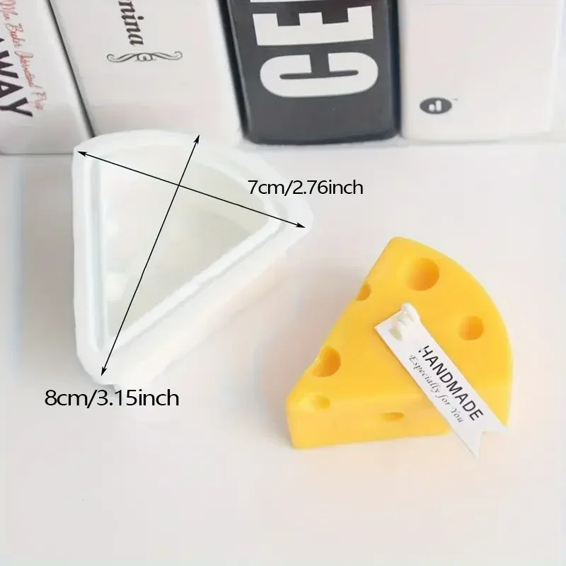 الإبداعية الجبن شكل قالب من السيليكون الروائح الصابون قالب شمع فندان موس كعكة الشوكولاته الخبز الديكور قالب الخبز