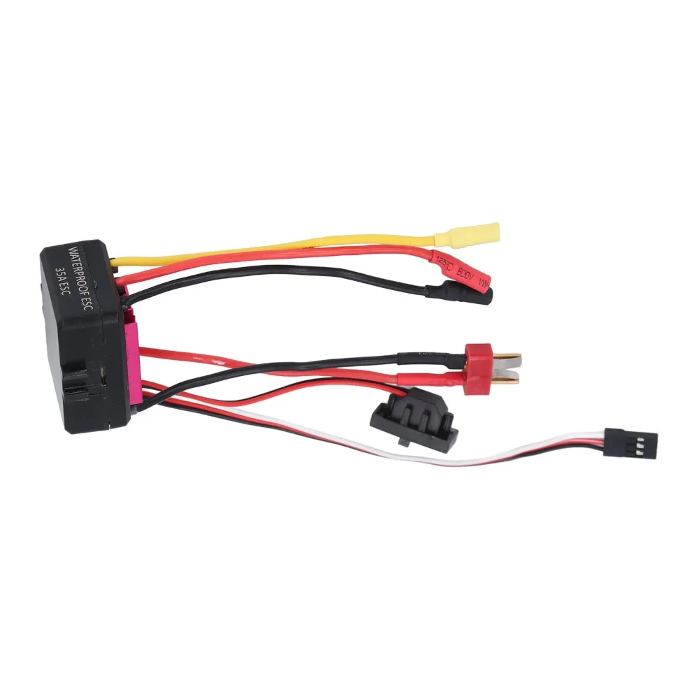 Durable 35A Brushless ESC Dust-Proof Red Electronic Speed Controller Waterproof Brushless Motor ESC For RC Car