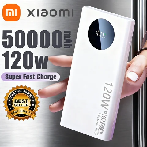 Xiaomi 100000mAh batterie externe 120W charge rapide haute capacité chargeur de batterie Portable Moblie Powerbank pour iPhone Samsung Huawei