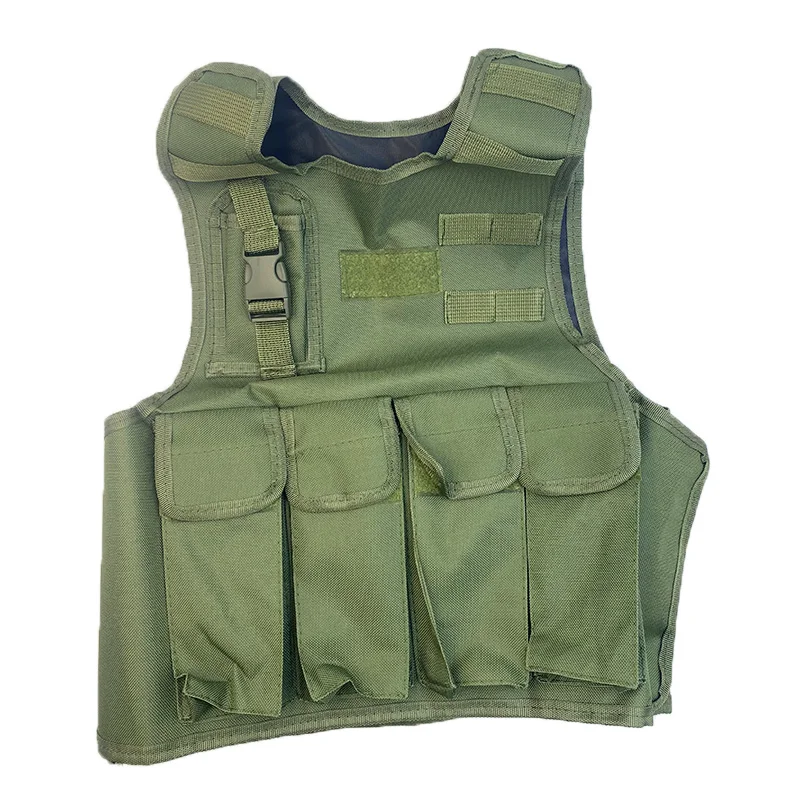 Rompi Taktis Anak Pelindung Tubuh Berburu Tas Aksesoris Anak Kantong Kamuflase Camo Rompi Latihan Seragam Penembak Jitu Pakaian Olahraga