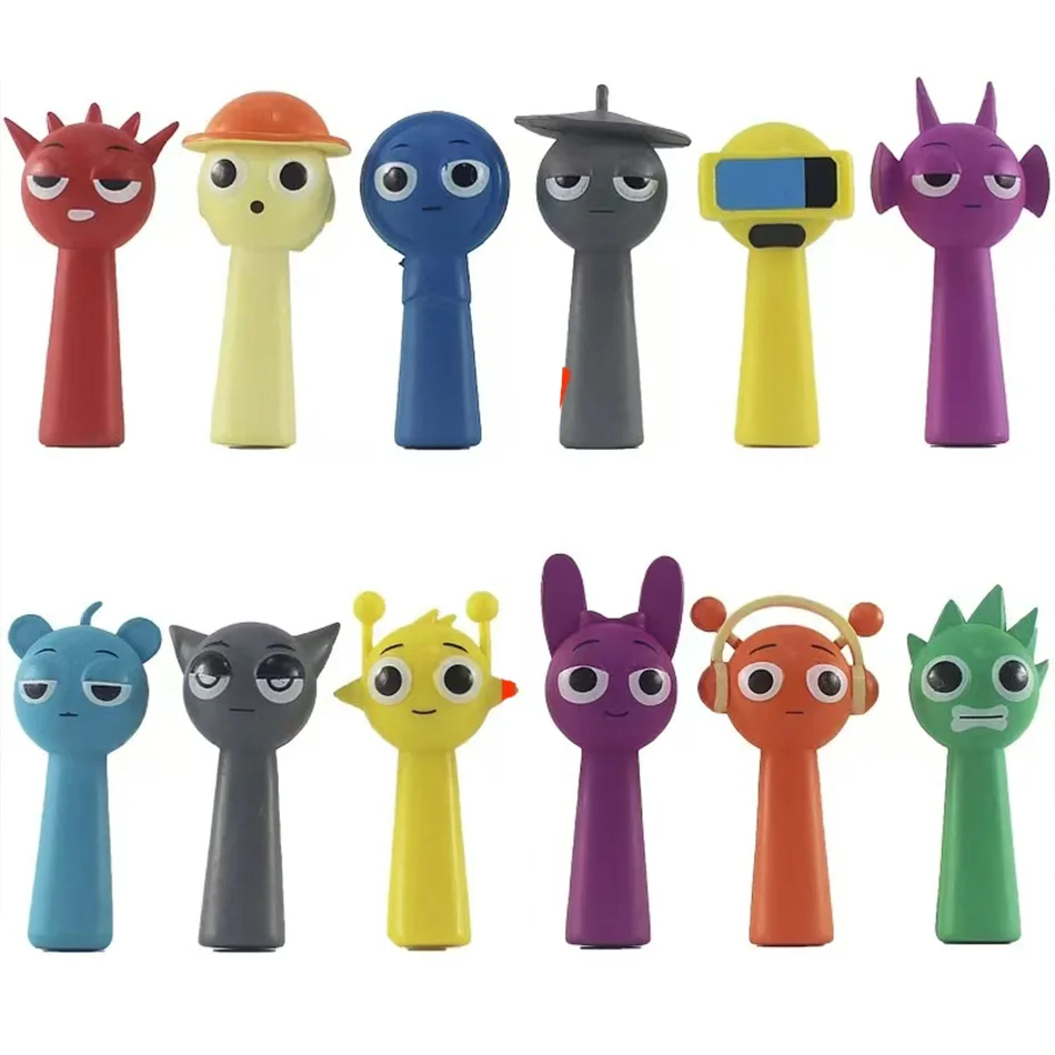 Hot 12 pz/set Sprunki Figure Modalità Giocattoli Sprunki box Action Figures Sprunki Gioco Cartoon Regali Di Compleanno Regalo Di Natale