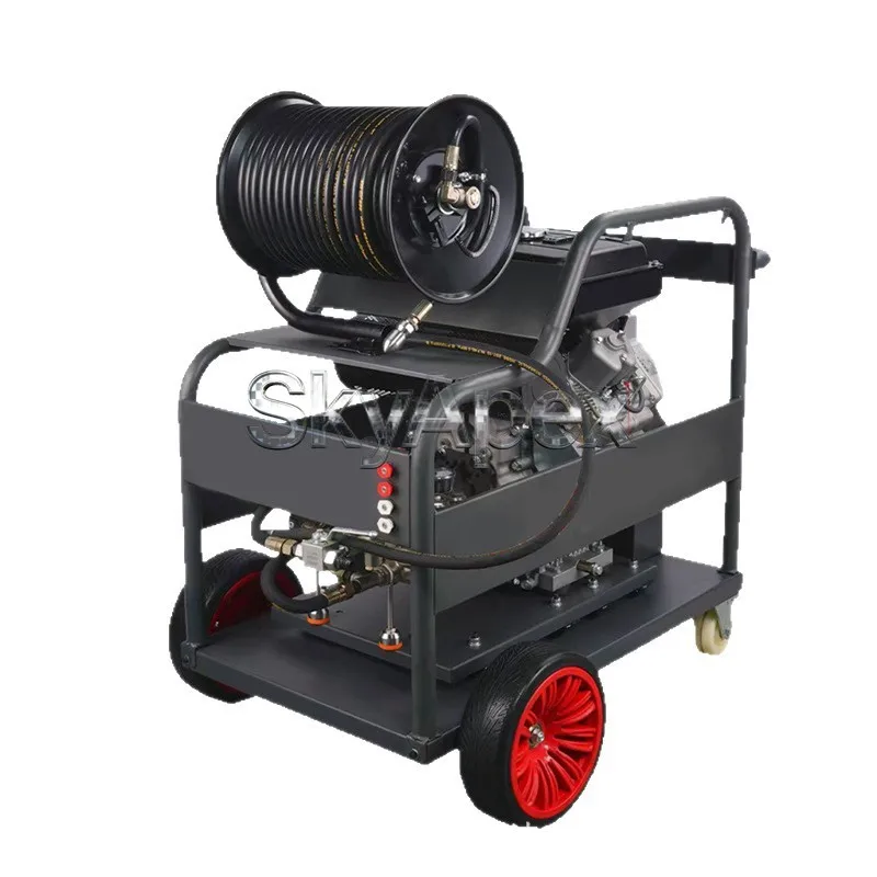 Electric High Pressure Pipe Dredging Machine Municipal Large Flow Sewer Drain Clearing Equipment Professional Pipeline Unblock