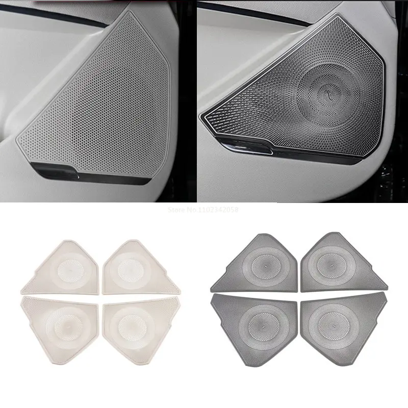 For Kia Sportage NQ5 2022 2023 Car Speaker Cover Stainless steel 4 Door Loudspeaker Sound Pad Trim Frame Sticker Accessories