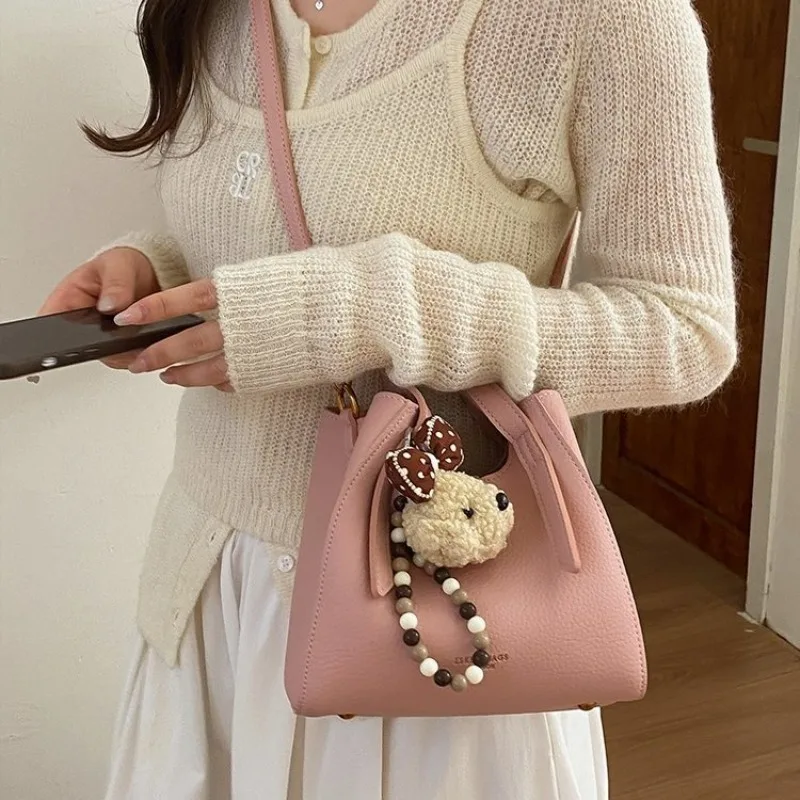 

Lightweight Portable Leather Ladies Bag Elegant Paris Vintage Classic Tote Bag Casual Crossbody Messenger Bag Trendy Daily