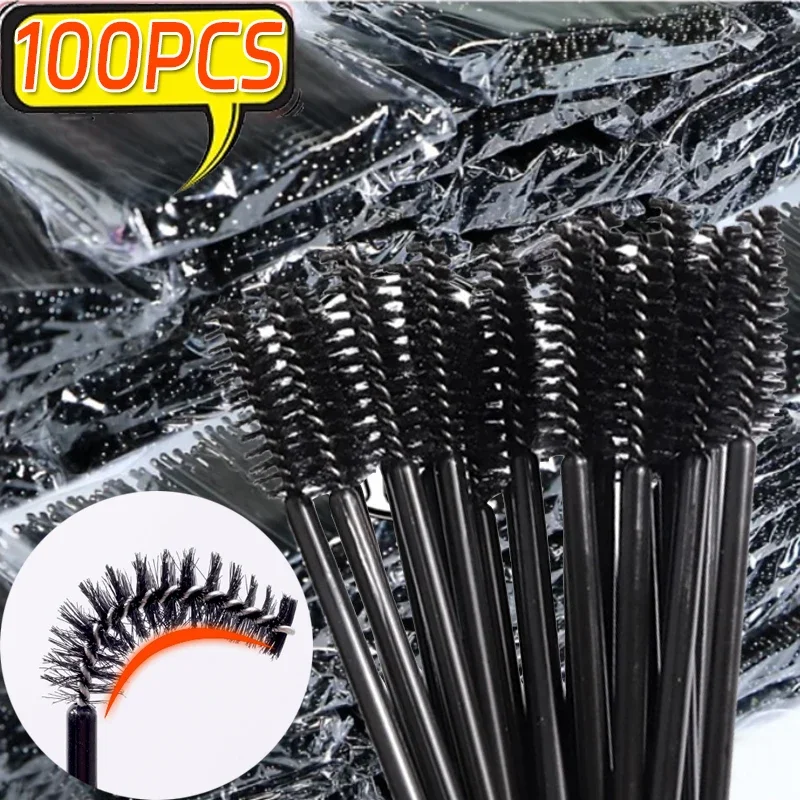 Brosse à cils professionnelle, baguettes de mascara au poulet, applicateur d'extension de cils, pinceaux cosmétiques, outils de maquillage pour les yeux