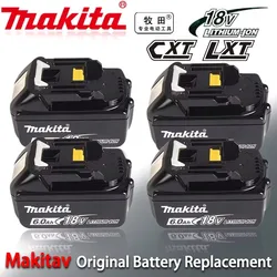 Original Makita BL1860 BL1850B BL1850 BL1840 BL1830 screwdriver battery & charger 18v Replacement Power Tool Batteries.