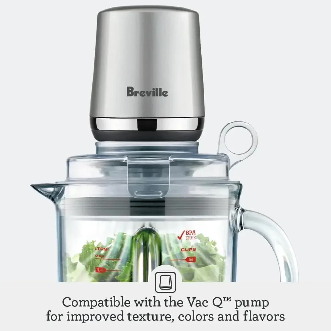 Breville BBL620SIL1AUS1  čerstvý & zběsile food_blender, 50oz, stříbro