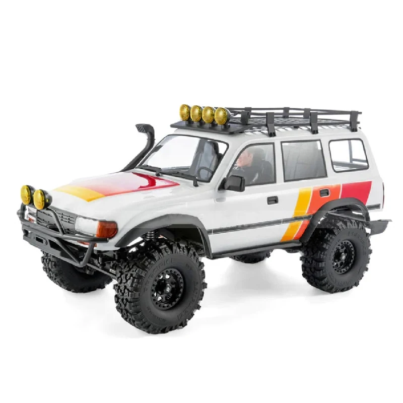 FRC 1/10 نسخة مصقولة LC80 معدلة ثلاثة ألوان RC 4WD محاكاة كهربائية على الطرق الوعرة مركبة 2.4G التحكم عن بعد لعبة للأولاد الكبار
