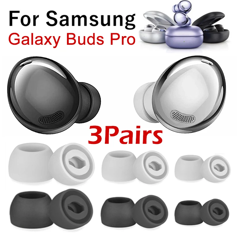 1/3Pairs Soft Silicone Earbuds Tips for Galaxy Buds Pro Earplug Replacement Headphone Eartips for Samsung Galaxy Buds Pro Caps