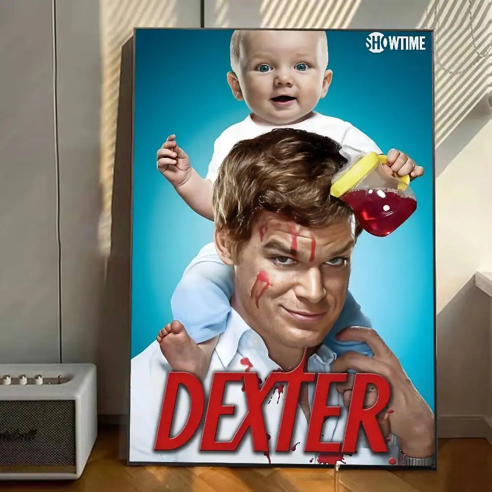 ملصق Dexter الأمريكي الكلاسيكي الرعب التلفزيوني المشارك يطبع ذاتية اللصق ديكور المنزل الديكور صور مطبوعة للحوائط ملصق غرفة المعيشة
