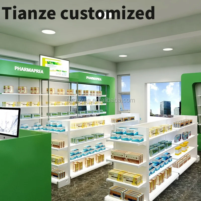 

Customized-China Made Modern Retail Medical Shop Furniture Pharmacy Interior Design Pictures