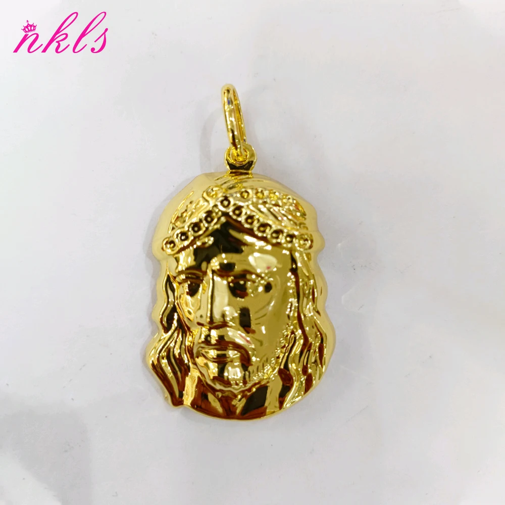 Karte der afrikanischen Anhänger-Halskette für Männer und Frauen, Goldfarbe, Hip Hop, beliebte Halskette, luxuriöser Edelstahl, Kupferkette J – Detail 6