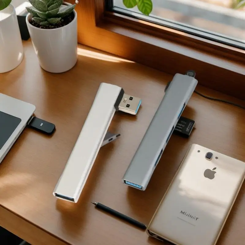 Tipo C Splitter Hub USB 3.0 de alta velocidade e 4 portas - Acessório poderoso para laptop e PC