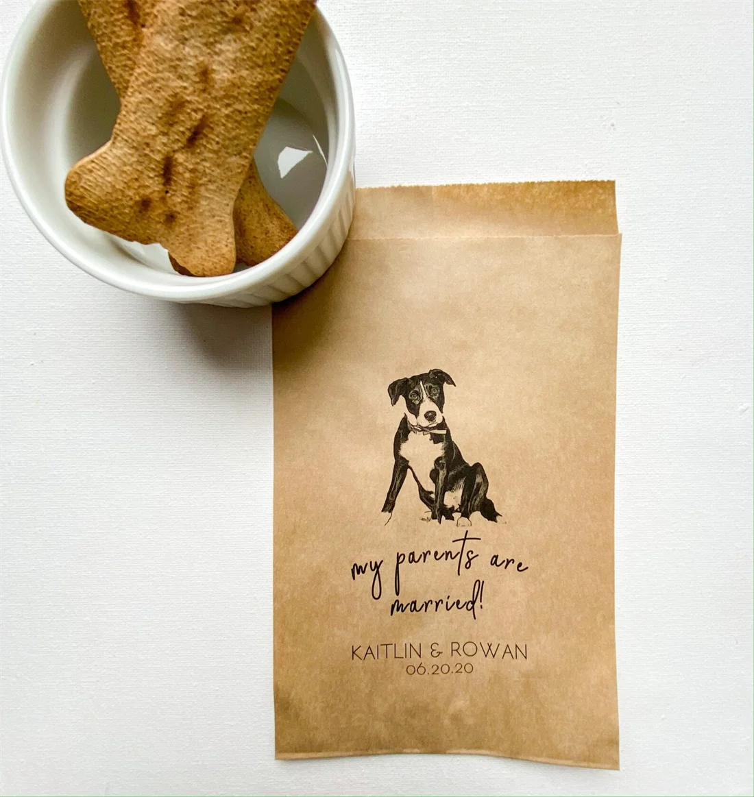 50PCS Wedding Favors Bags | Custom Pet Favor Bag | My Parents Are Getting Married | Doggie Bags