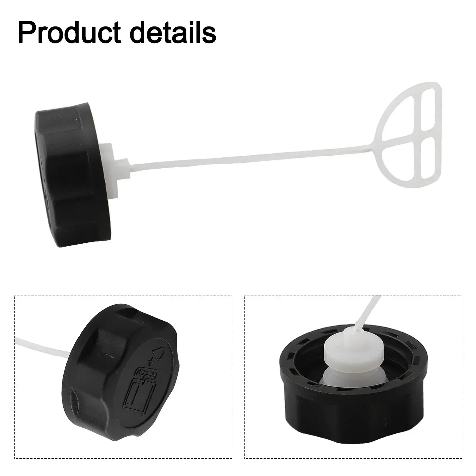 New Fuel Tank Cap Fits Trimmer 52cc Black Brush Chainsaw Garden Hedge Multitool Petrol Plastic Scooter 43cc 49cc