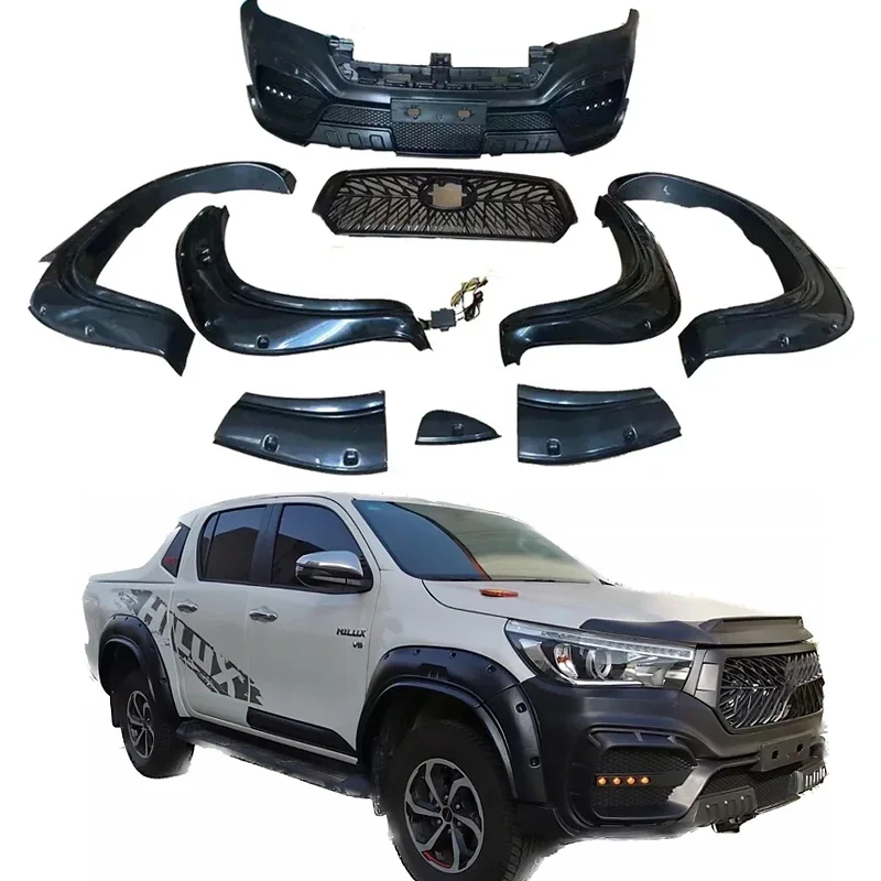

2025 STLF SCBLHigh Quality Parts Pickup Trucks Car Facelift Bumper Front For Hilux REVO To AMG Style 2015-2021