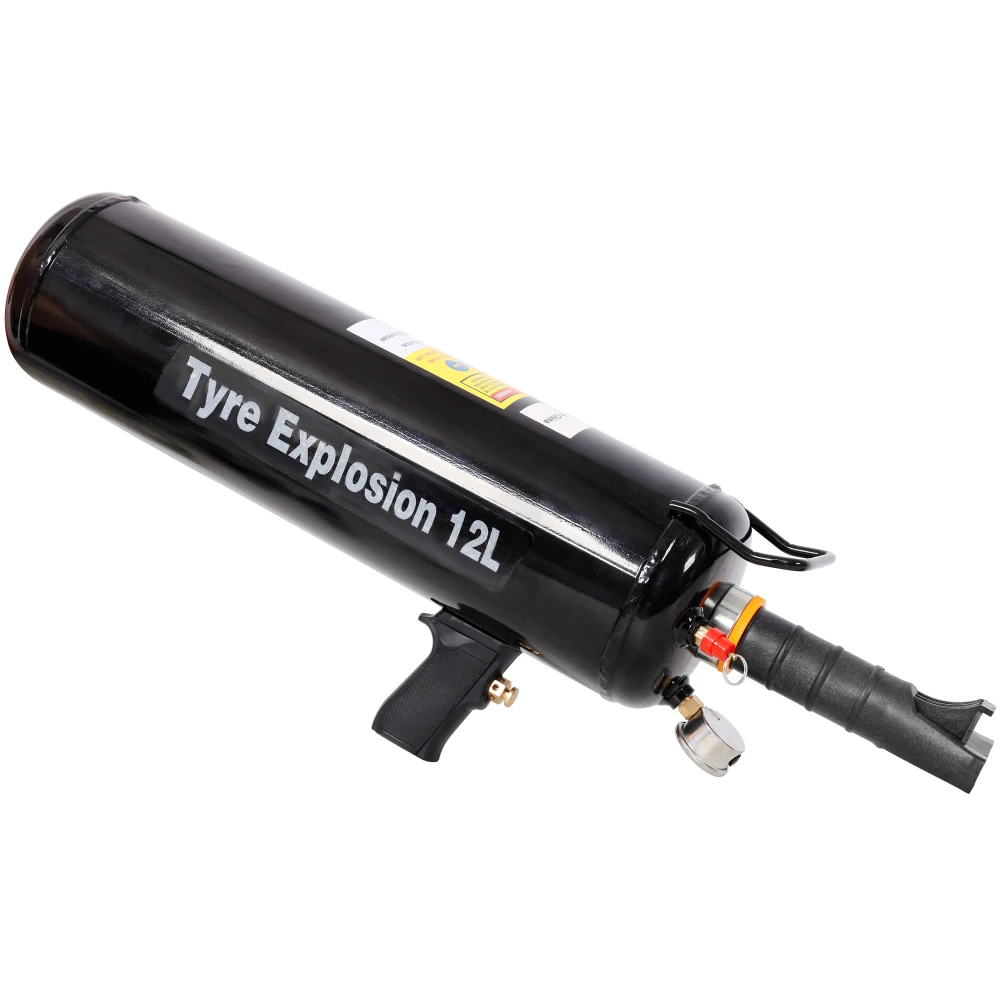 

Портативный пневматический бластер-базука 12 л для ремонта шин мотоциклов, квадроциклов и автомобилей