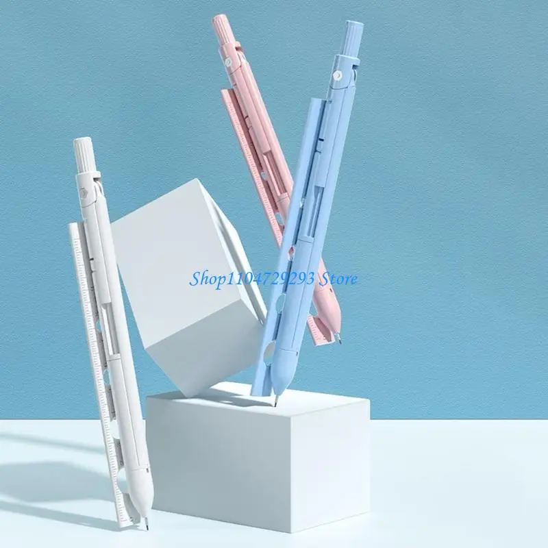 Y2GD Pensil Kompas 4 in 1, Kompas Matematika Geometri Siswa untuk Geometri Kantor