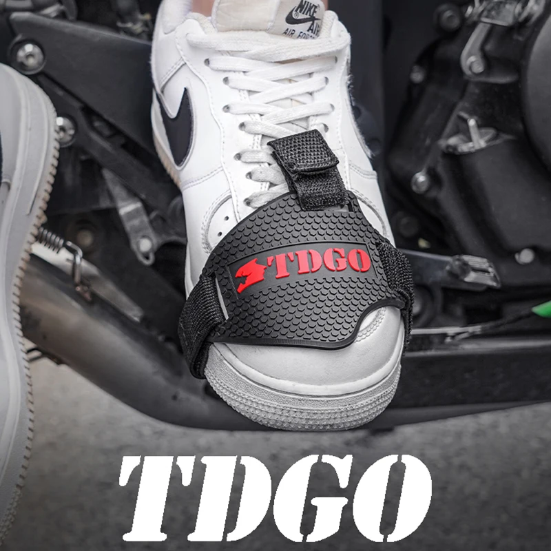 TDGO Motorcycle Shoe Cover Guards Motorcycle Gear Shift Pad Adjustable Durable Boot Protector Anti-skid Gear Shifter image 6