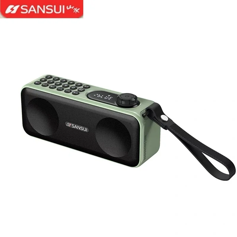

SANSUI F59 Multifunctional Digital FM Radio Wireless Bluetooth Speaker Recording Function Outdoor Portable MP3 Player Soundbar