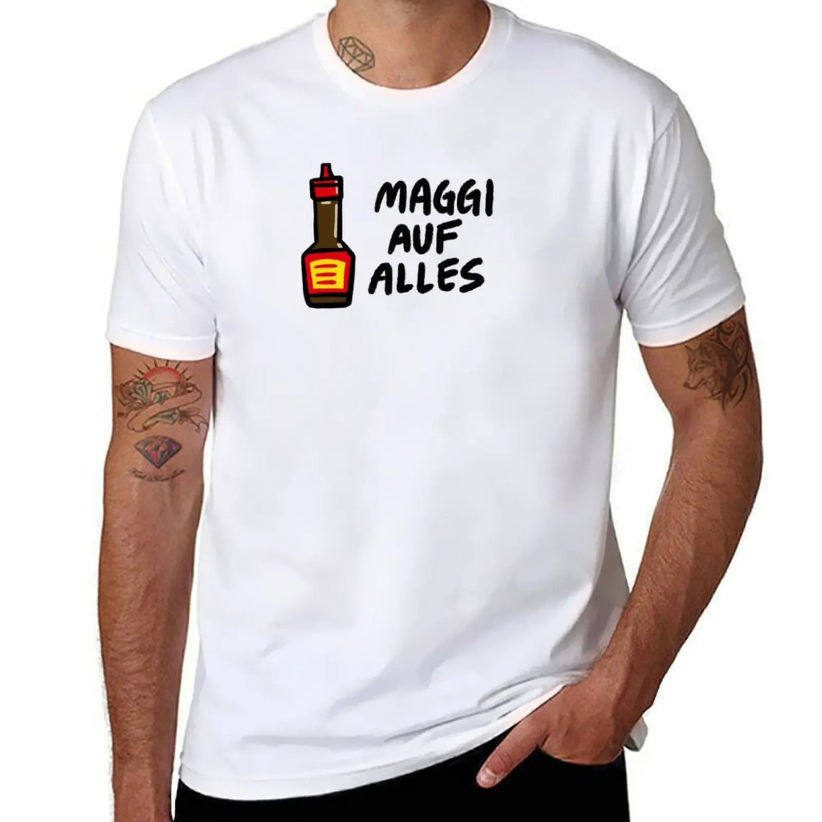 Maggi Auf Alles (Deutsch) T-Shirt Baumwoll-T-Shirt 100 % unverzichtbares T-Shirt