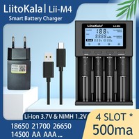 LiitoKala Lii-M4 18650 Lithium Battery Smart Charger 3.7 V 26650 18350 21900 18500 14500 Ni-MH 1.2 V AA AAA