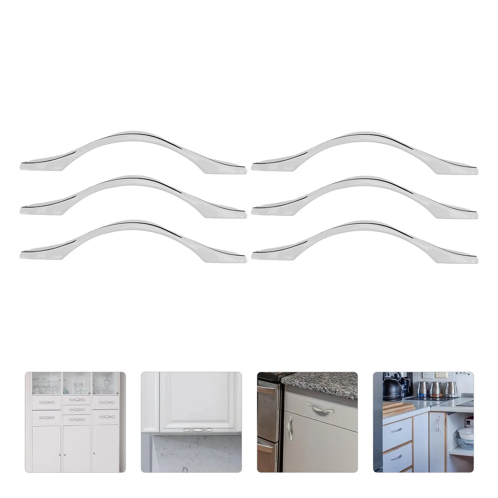 

6pcs Drawer H les Cabinet Wardrobe Knobs Pulls for Wardrobe Doors Retro Retro Cabinet Knobs Style Furniture Hardware