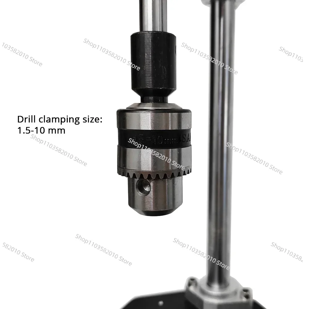 Manual Tapping Machine Small Vertical Desktop Tapper Adjustable T-Handle Tap Holder Wrench B12 1.5-10MM Chuck