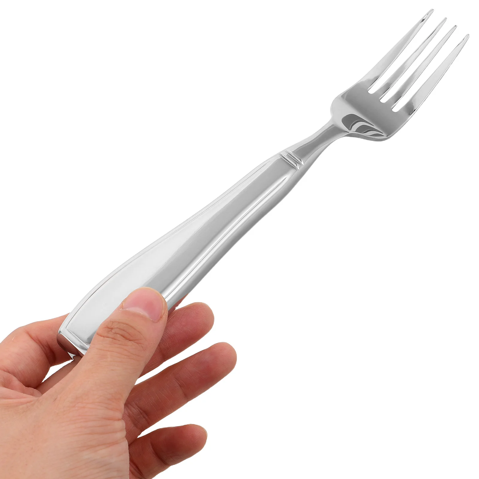 

Weighted Adaptive Fork Stainless Steel Self-Feeding Cutlery for Elderly Disabled Seniors Patients Hand Tremor Stability Utensil