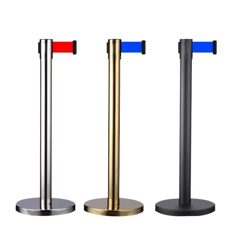 【Professional Use】New Product Buy Indoor Queue Traffic Polished Retractable Belt Traffic Safety Fence
