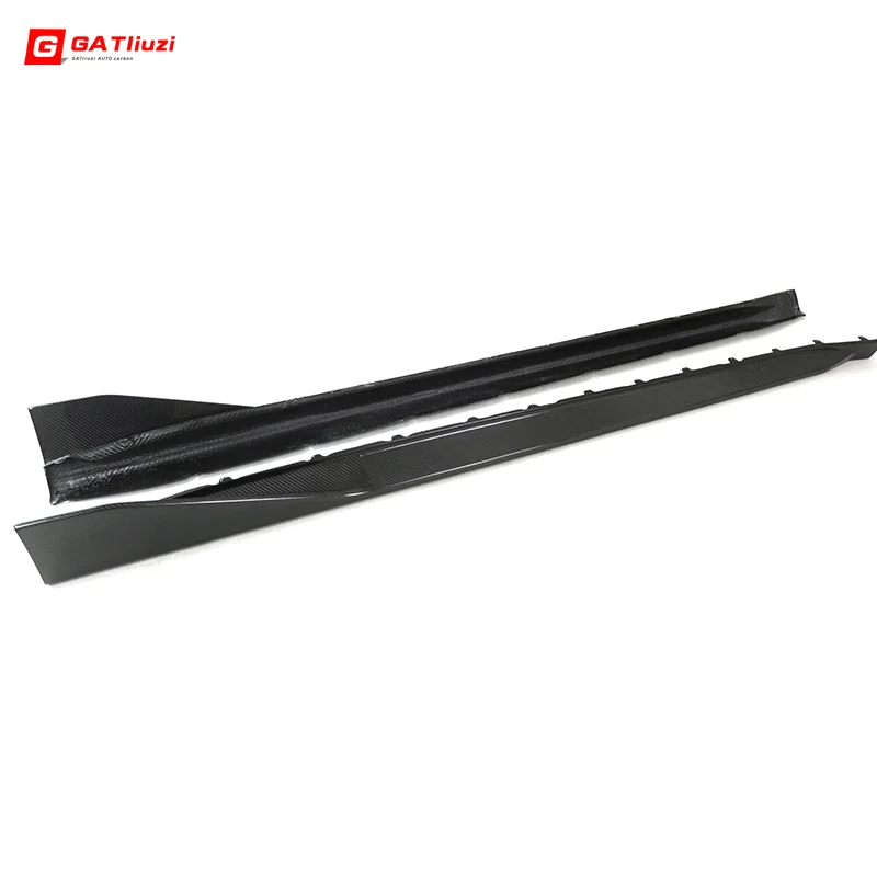 For BMW M3 M4 G80 G82 G83 Dry Carbon Fiber Side Skirts Extension Rocker MP Style Aprons Splitters Diffuser Winglet Wings 2021+