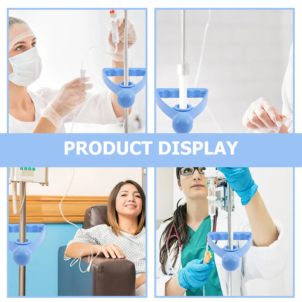 2Pcs Infusion Holder Handle Plastic Replacement for Infusion Stand Mount Smooth Ergonomic Design Supplies