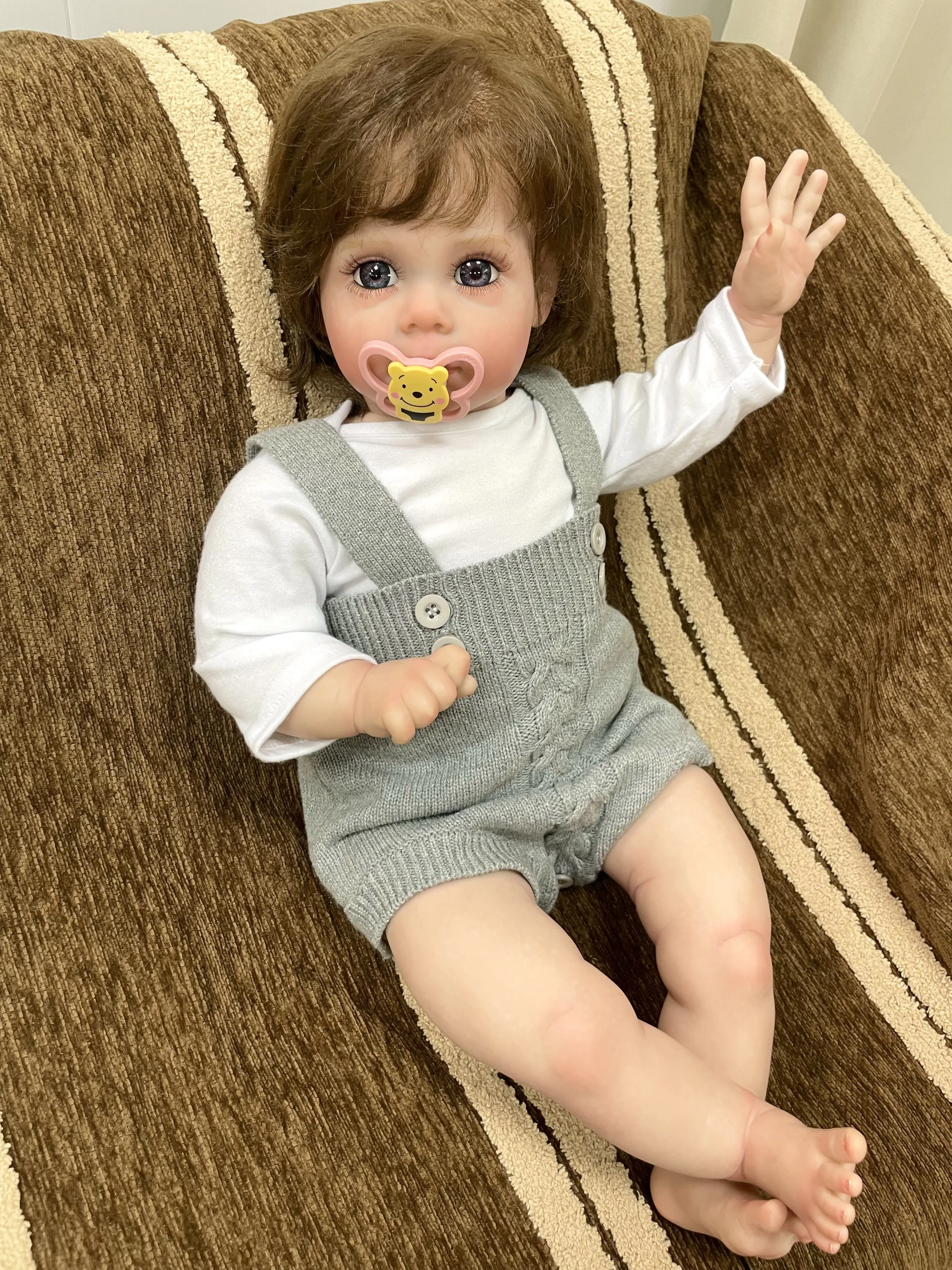 

Cokela 24 inch 60cm rebirth reborn realistic huggable soft body doll high simulation baby dolls with clothes