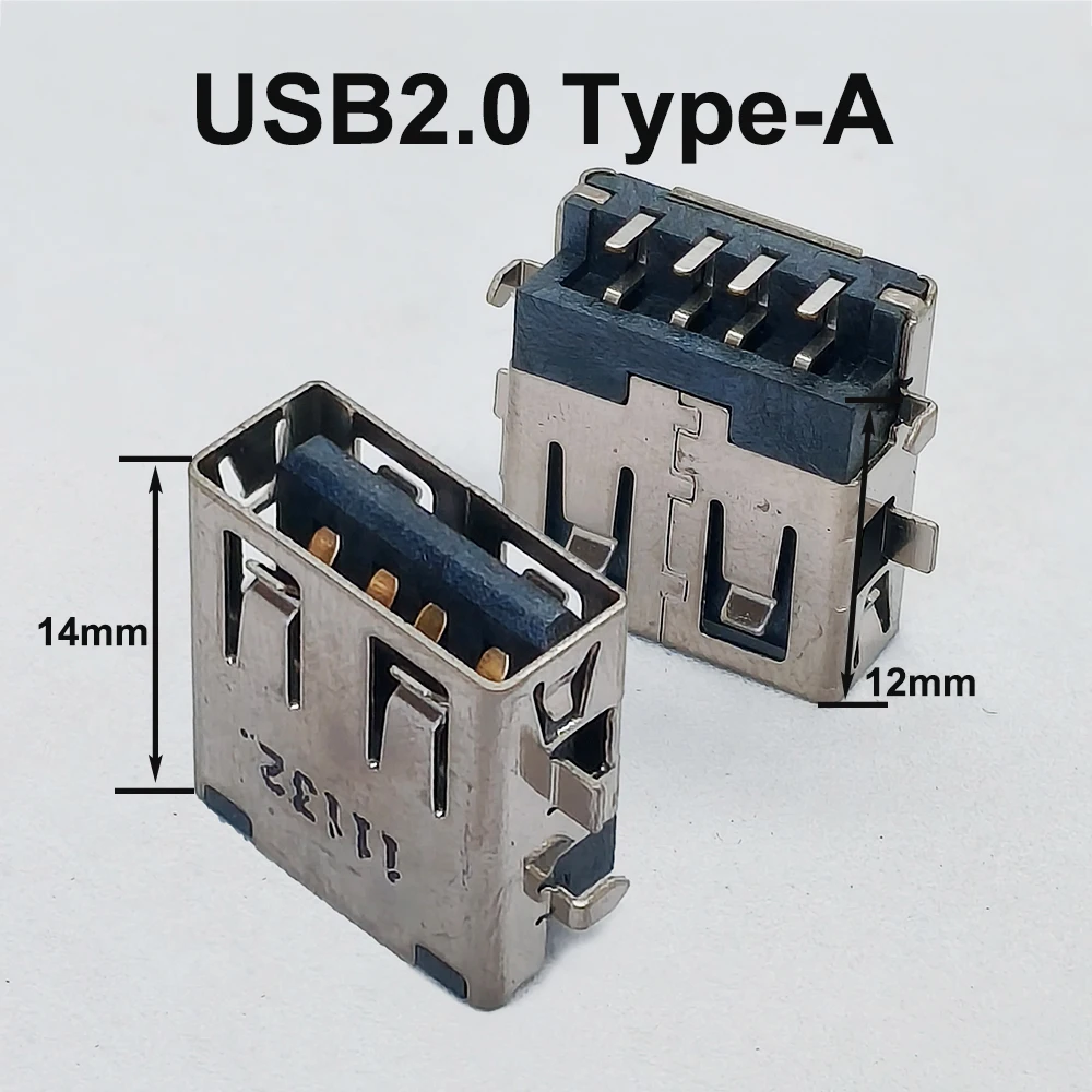 5Pcs USB2.0 Type-A Interface Female Charging Port Socket Connector For Lenovo HP ASUS Dell And Other Laptops