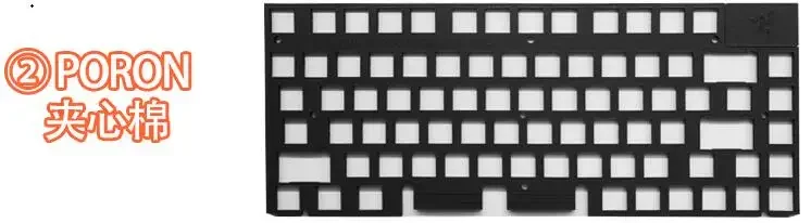 Razor Black Widow V4 75% Keyboard Sound Pack PORON plate foam IXPE