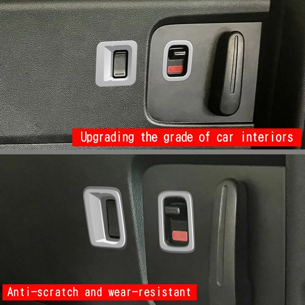 Car Middle Door Switch Trim Frame for Honda Freed Air Crosstar 2024 Window Lift Switch Panel Sticker Silver