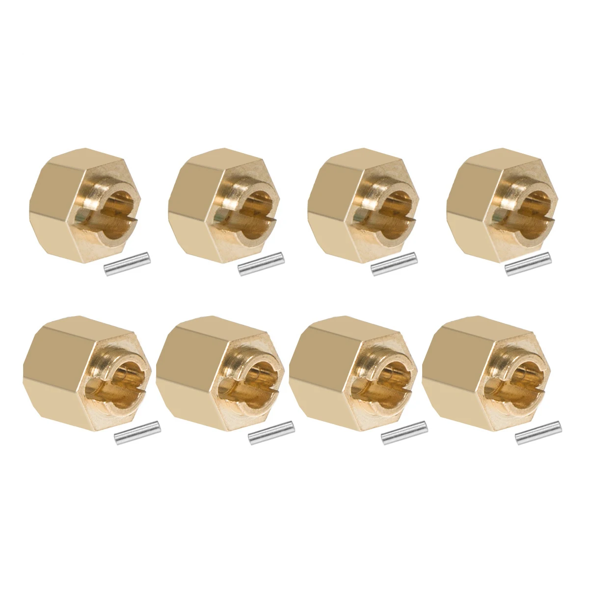 7MM Brass TRX4M Hex Extension Wheels Adapter 4mm/6mm Thickness for 1/18 RC Car Crawler TRX4-M Bronco Defender Upgrade