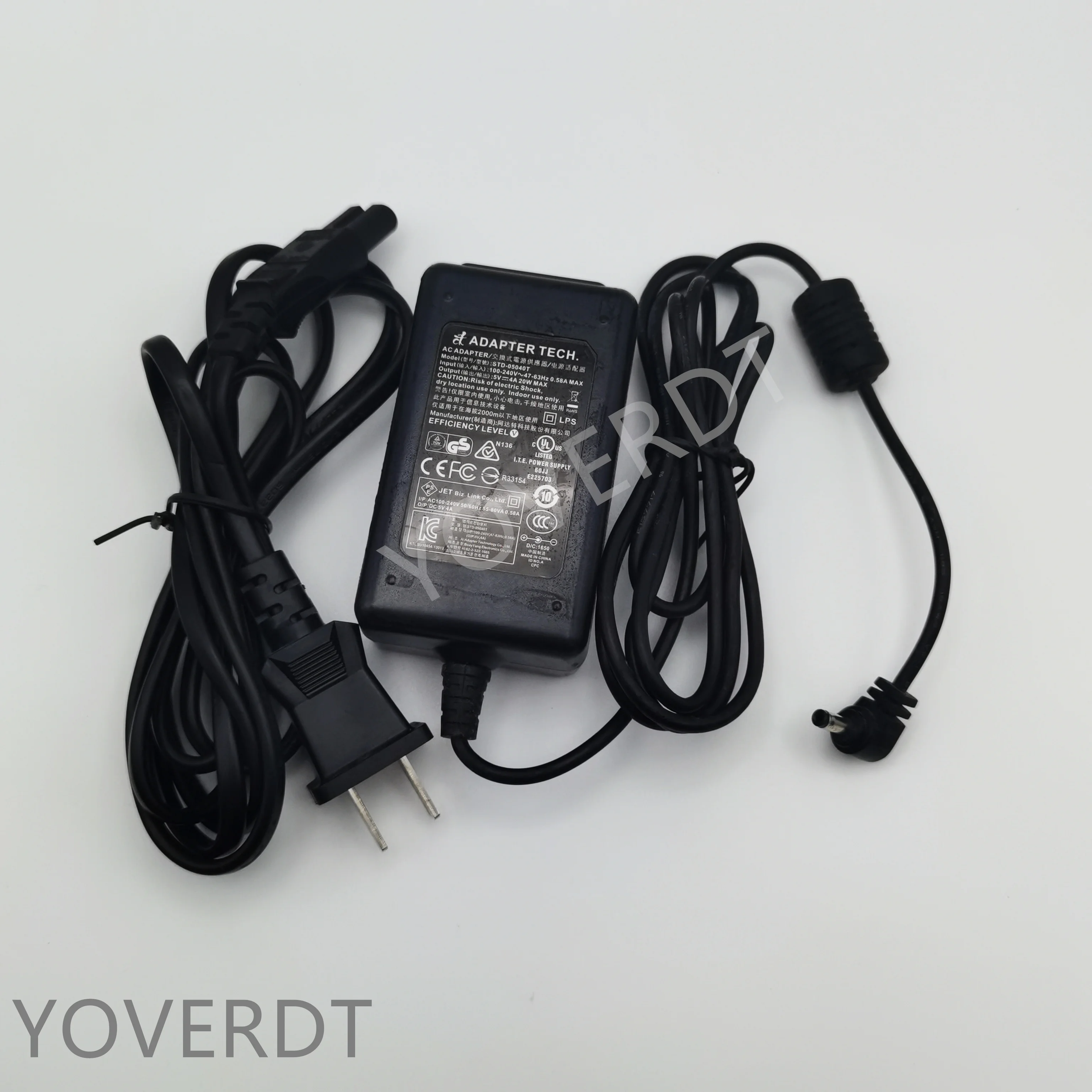 Original AC Power Adapter (STD-05040T) For CipherLAB 9700 Charging Cable Input 100~240V Output 5V 4A