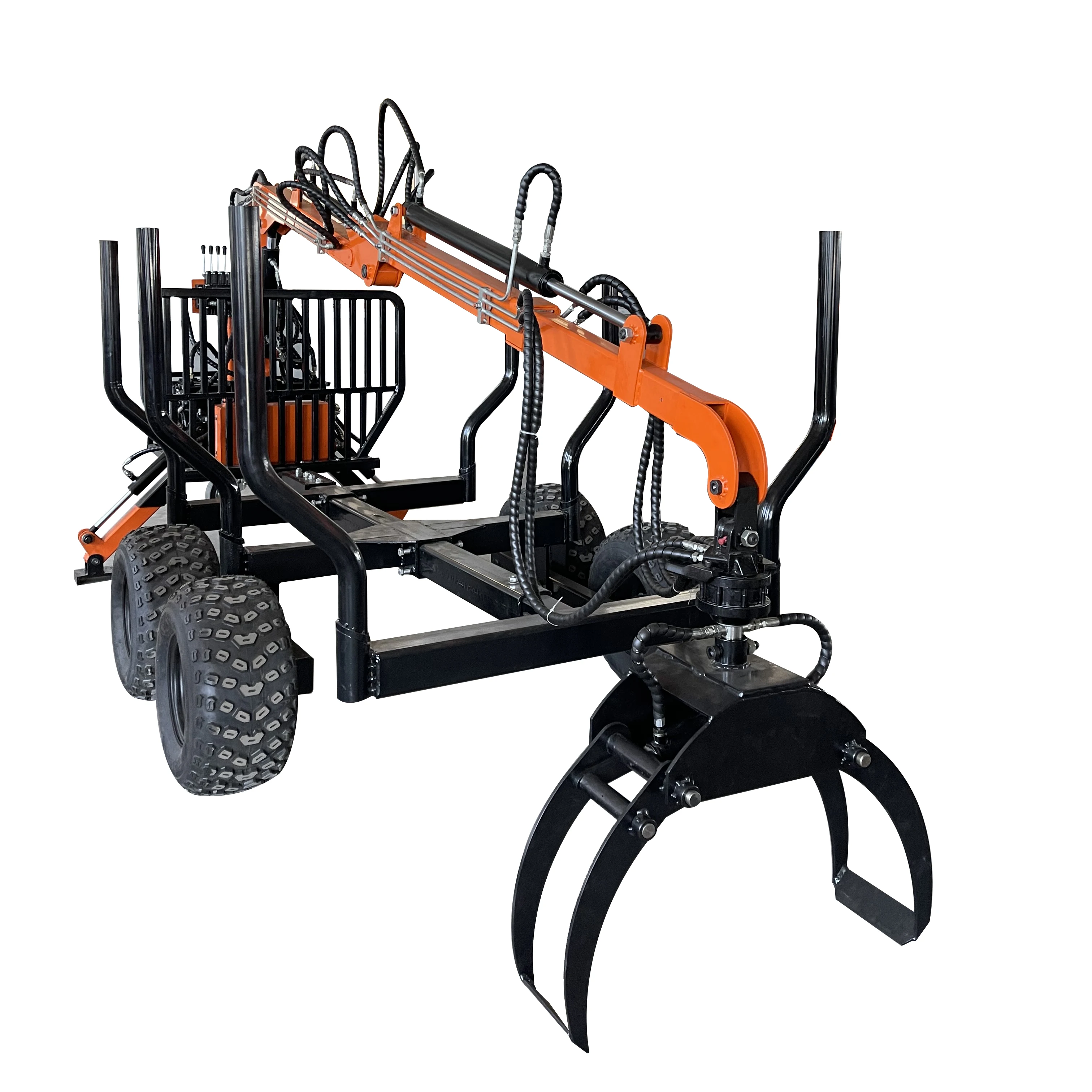 Customized Professional Log Trailer/atv Trailer/timber Trailer ,forest Log Crane