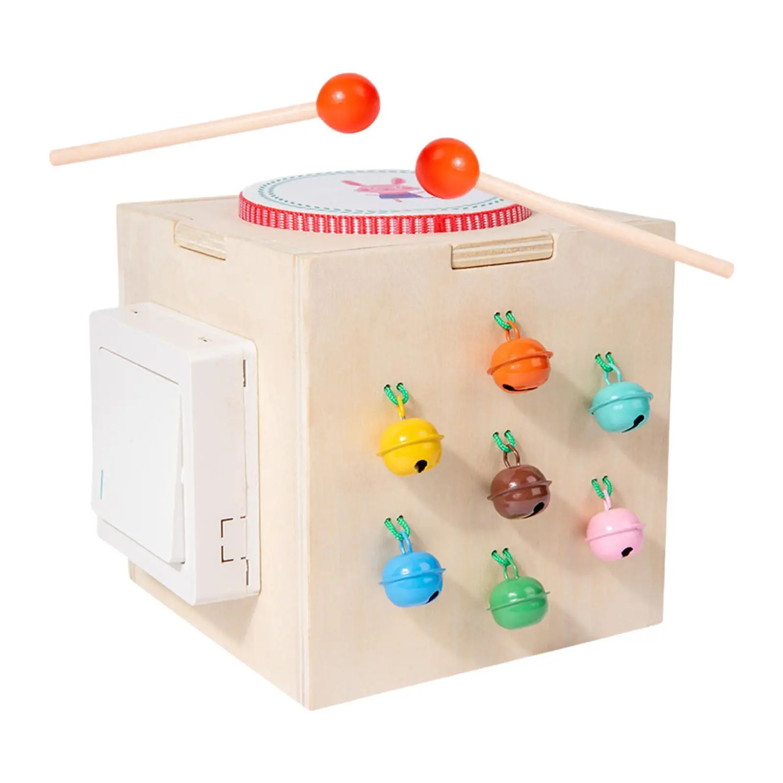 Ensemble de batterie Montessori pour enfants, kits musicaux en bois, instruments musicaux précoces, 1