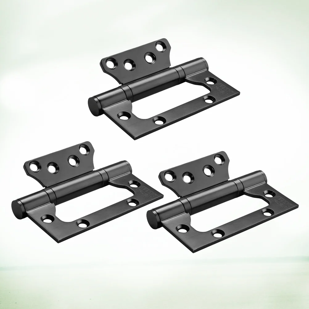 

3pcs 4 Inch Free Slot Bearing Thickened Mute Sub-door Hinge Stainless Steel Mute Flat Hinge Door Loose-leaf Hinge Home Decoratio
