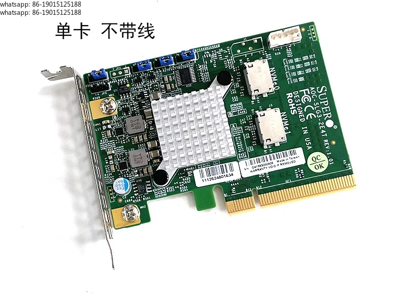 AOC-SLG3-2E4T PCIE NVMe u.2 adapter card OCuLink SFF-8611 expansion card