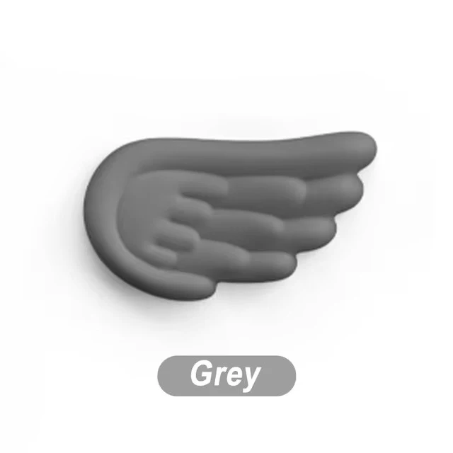 Engelsflügel geformt Tastatur Maus Handgelenkauflage Flügel Memory Foam Anti-Rutsch-Silikon ergonomischer Handgelenkschutz Tischmatte Mauspad-Set