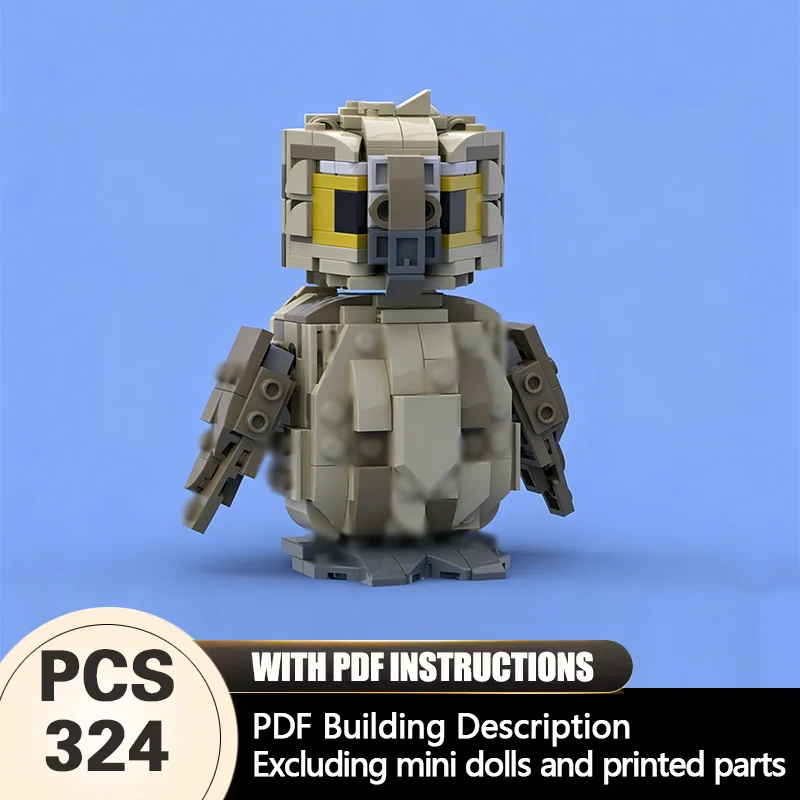 

Creators Animal Series Model MOC Building Bricks Brown Tan Owl Modular Technology Gifts Holiday Assemble Children Toys Suit