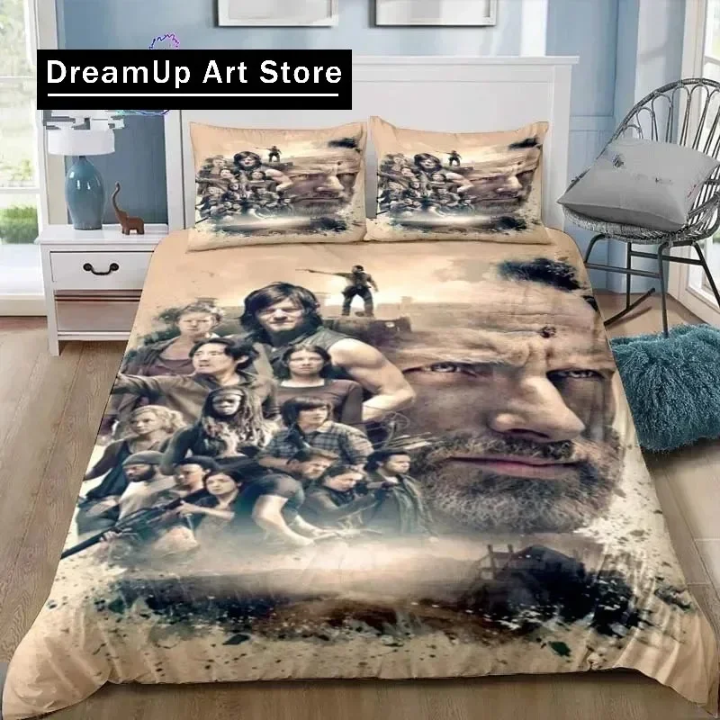 Walking Dead Daryl Dixon Wings Mark Bedding Set Boys Girls Twin Queen King Size Duvet Cover Pillowcase Bed boys Adult Bedroom