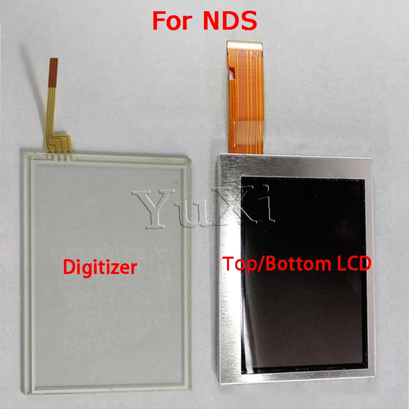 Yuli 1ชิ้นสำหรับจอแสดงผลและแผงดิจิไทเซอร์หน้าจอสัมผัสซ่อมคอนโซลบนล่าง/บนหน้าจอ LCD ล่างด้านบน/บน