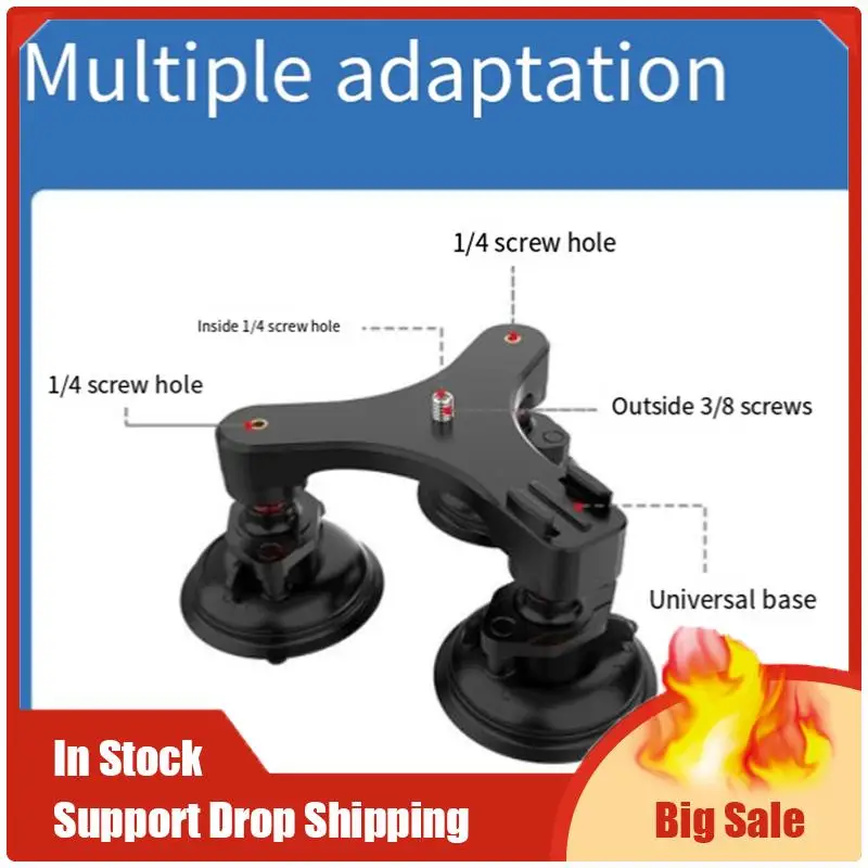 Support à tête sphérique de 1 pouce, ventouse à Triple torsion pour fenêtre de voiture, Base à ventouse pour GOPRO 12 Insta360 Go3, meilleures ventes